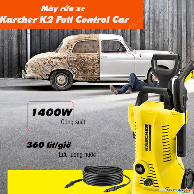 Máy rửa xe Karcher K2 Full Control Car